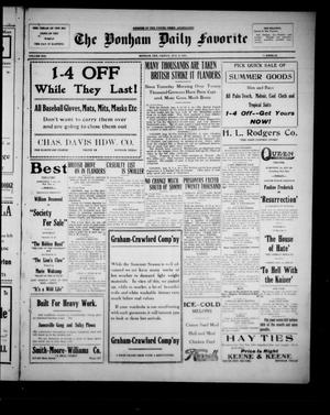 The Bonham Daily Favorite (Bonham, Tex.), Vol. 21, No. 7, Ed. 1 Friday, August 9, 1918