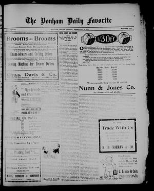 The Bonham Daily Favorite (Bonham, Tex.), Vol. 13, No. 164, Ed. 1 Friday, February 3, 1911