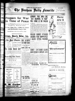 The Bonham Daily Favorite (Bonham, Tex.), Vol. 18, No. 68, Ed. 1 Thursday, October 21, 1915