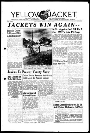 Yellow Jacket (Brownwood, Tex.), Vol. 41, No. 5, Ed. 1, Tuesday, October 12, 1954