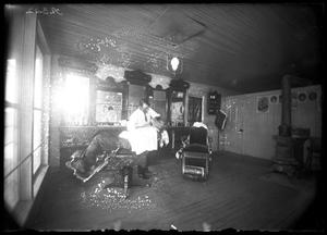 [Interior View of Barbershop]