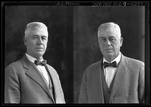 [Two Portraits of Man in Suit]