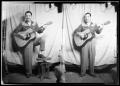 Photograph: [Two Portraits of Man Playing Guitar]