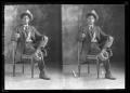Photograph: [Two Portraits of Young Man in Chair]