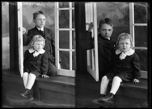 Primary view of object titled '[Portraits of Two Children]'.