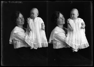 Primary view of object titled '[Portraits of Woman and Baby]'.