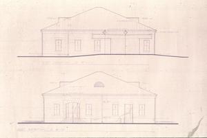 [Real County Courthouse Addition, (west and east elevation drawings)]