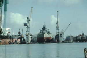 [USS Texas, (Battleship Texas at drydock 1989)]