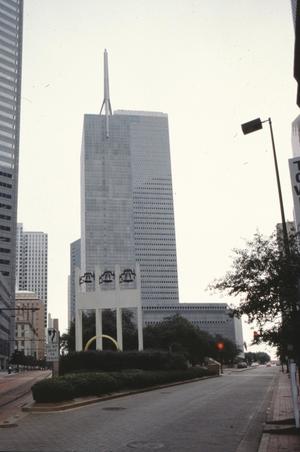 [Republic National Bank Building, (1955 tower (l), 1965 tower ('r))]
