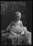 Photograph: [Portrait of Baby Sitting on Fur]