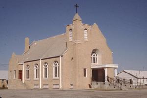 Primary view of object titled '[St. Mary's Catholic Church, (Exterior)]'.