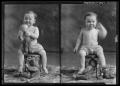 Photograph: [Two Portraits of Baby with Toys]