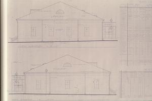 [Real County Courthouse Addition, (north and south elevation drawings)]
