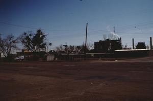 [TxU Power Plant, (looking SE at area bordering the district)]