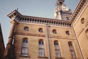 [Red River County Courthouse, (exterior detail)]