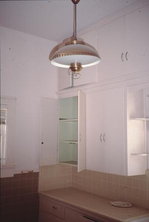 [Connelly-Yerwood House, (interior, SE corner of ktichen, light & cupboard)]