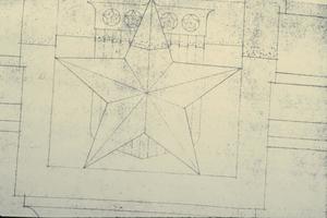 Primary view of object titled '[Stephens County Courthouse, (star emblem plan)]'.