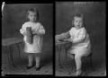 Photograph: [Two Portraits of Child with Toy]