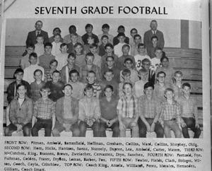 Primary view of object titled '[Seventh Grade Football Team]'.