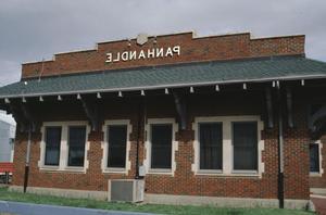 [Atchison, Topeka & Santa Fe Railway Depot, (E. Elevation)]