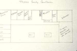 [Stephens County Courthouse, (jail floor plan)]