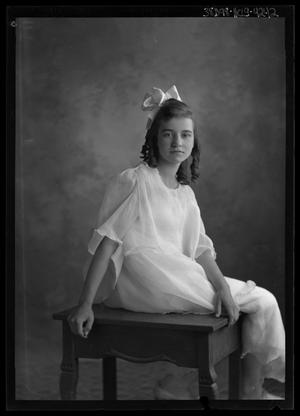 Primary view of object titled '[Portrait of Girl with Bow]'.