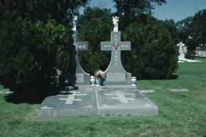 [Llano Cemetery, (Frank & Schike Evans, gypsy clan monuments)]