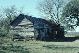 Primary view of object titled '[Clairborne Kyle Log House]'.