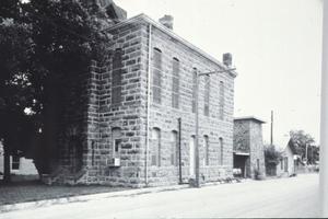 [City Jail, (NW oblique, south side of square)]