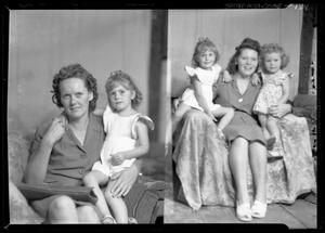 [Portraits of Two Women and Two Young Girls]