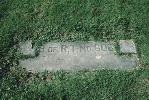 [Llano Cemetery, (Brotherhood of Railroad Trainmen Monument, no. 606 footmarker)]
