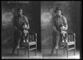 Photograph: [Portraits of Man and Dog]