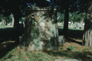 [Llano Cemetery, (Frank Chestnut handmade monument)]