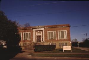 Primary view of object titled '[Sherman Public Library, (West Side)]'.