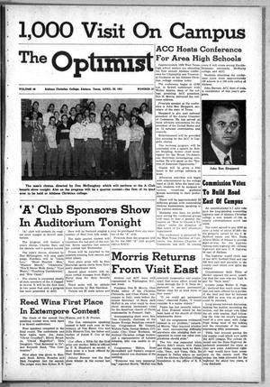 The Optimist (Abilene, Tex.), Vol. 38, No. 27, Ed. 1, Friday, April 20, 1951
