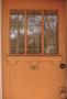Photograph: [Fluegel House, (door detail)]