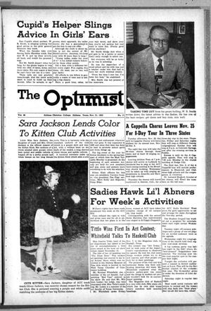 The Optimist (Abilene, Tex.), Vol. 40, No. 11, Ed. 1, Friday, November 21, 1952