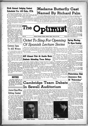 The Optimist (Abilene, Tex.), Vol. 40, No. 24, Ed. 1, Friday, March 20, 1953