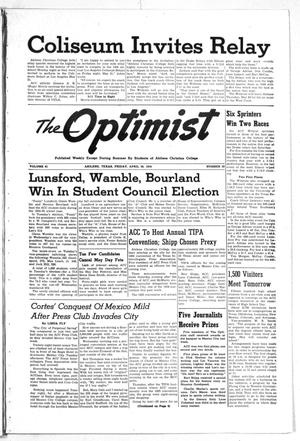 The Optimist (Abilene, Tex.), Vol. 41, No. 28, Ed. 1, Friday, April 30, 1954