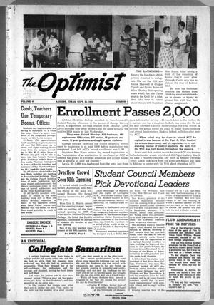 The Optimist (Abilene, Tex.), Vol. 43, No. 1, Ed. 1, Friday, September 23, 1955