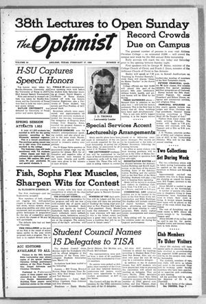 Primary view of The Optimist (Abilene, Tex.), Vol. 43, No. 18, Ed. 1, Friday, February 17, 1956