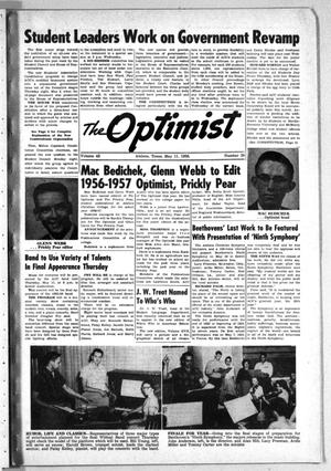 Primary view of object titled 'The Optimist (Abilene, Tex.), Vol. 43, No. 29, Ed. 1, Friday, May 11, 1956'.