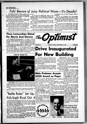 The Optimist (Abilene, Tex.), Vol. 46, No. 2, Ed. 1, Friday, September 26, 1958
