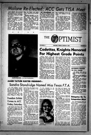 The Optimist (Abilene, Tex.), Vol. 47, No. 23, Ed. 1, Friday, March 18, 1960