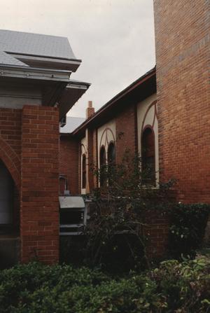 [Our Mother of Mercy Catholic Church & Parsonage, (south elevation, looking NW)]