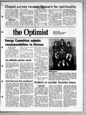 The Optimist (Abilene, Tex.), Vol. 64, No. 26, Ed. 1, Friday, April 15, 1977