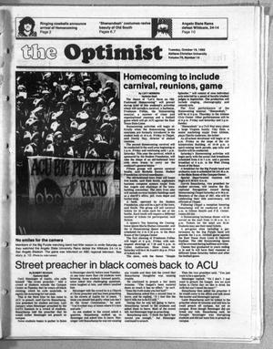 The Optimist (Abilene, Tex.), Vol. 70, No. 14, Ed. 1, Tuesday, October 19, 1982