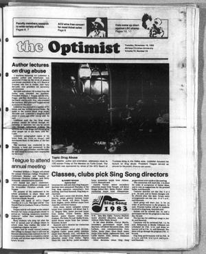 Primary view of object titled 'The Optimist (Abilene, Tex.), Vol. 70, No. 22, Ed. 1, Tuesday, November 16, 1982'.