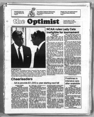 The Optimist (Abilene, Tex.), Vol. 70, No. 46, Ed. 1, Tuesday, March 15, 1983