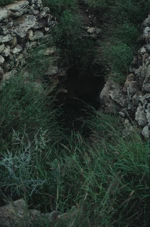 [Mine Shaft/Cellar, (View facing S of east  wall of opening)]